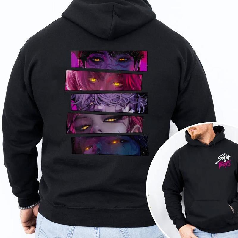 Saja Boys 2 Slide Shirt, Saja Boys Boy Band T-Shirt, Kpop Demon Inspired Movie Tee, Demon Hunters Merch, Kpop Sweatshirt, Boy Group Shirt