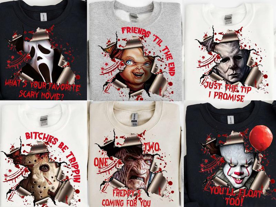 Halloween Horror Characters Shirt, Horror Halloween Shirt, Horror Killers Shirt, Halloween Shirt, Retro Halloween Shirt, Scary Movies Shirt, Horror Shirt
